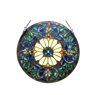 Stained Gl Round Window Migrant Resource Network Tiffany Gl Victorian Window Panel Round Shaped Stained Panels You Ll Love Wayfair