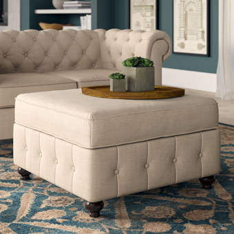 Winston Porter Alrun Tufted Square Ottoman Reviews Wayfair
