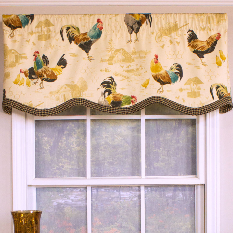 Rlf Home Rooster Strut Provance 50 Curtain Valance Reviews