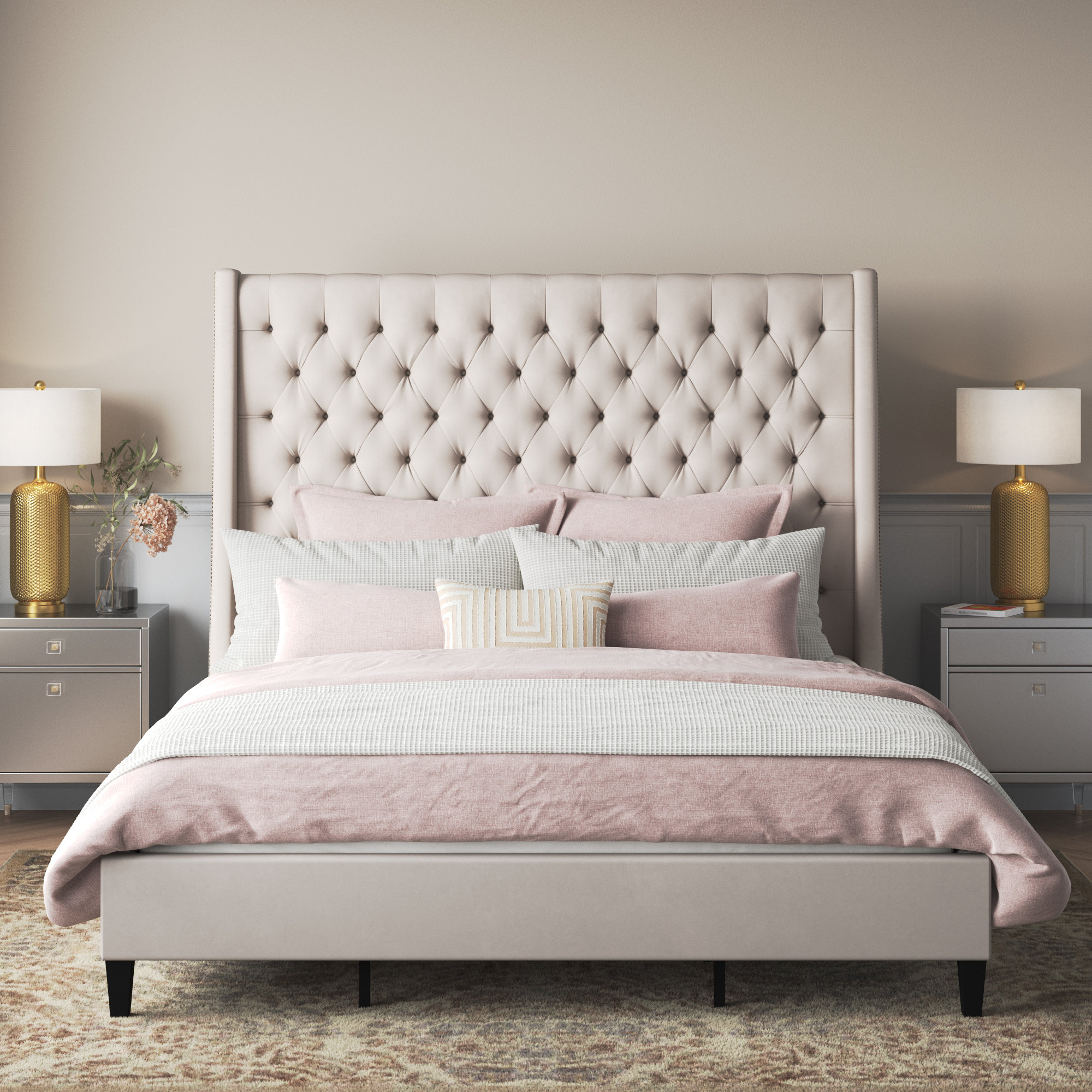 Willa Arlo Interiors Verdi Upholstered Bed & Reviews 