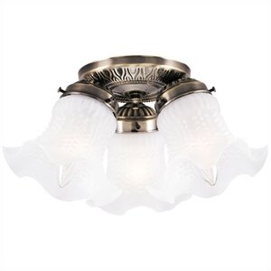 3-Light Semi Flush Mount (Set of 2)