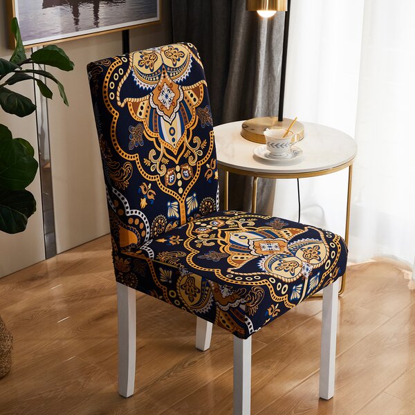 printed dining chair covers