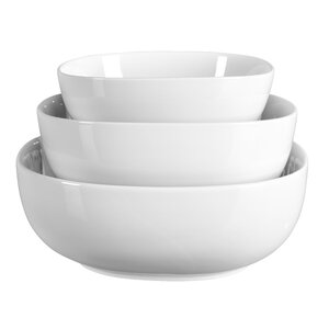 Lyman 3 Piece Porcelain Serving Bowl Set