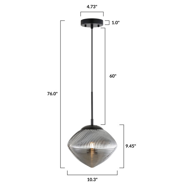 Brayden Studio Tino 1 Light Unique Statement Geometric Pendant Wayfair