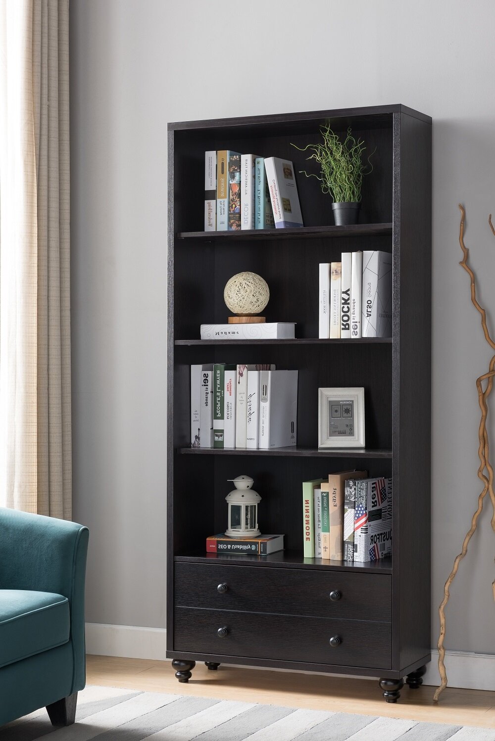 Charlton Home® Tod 72'' H x 32'' W Standard Bookcase | Wayfair