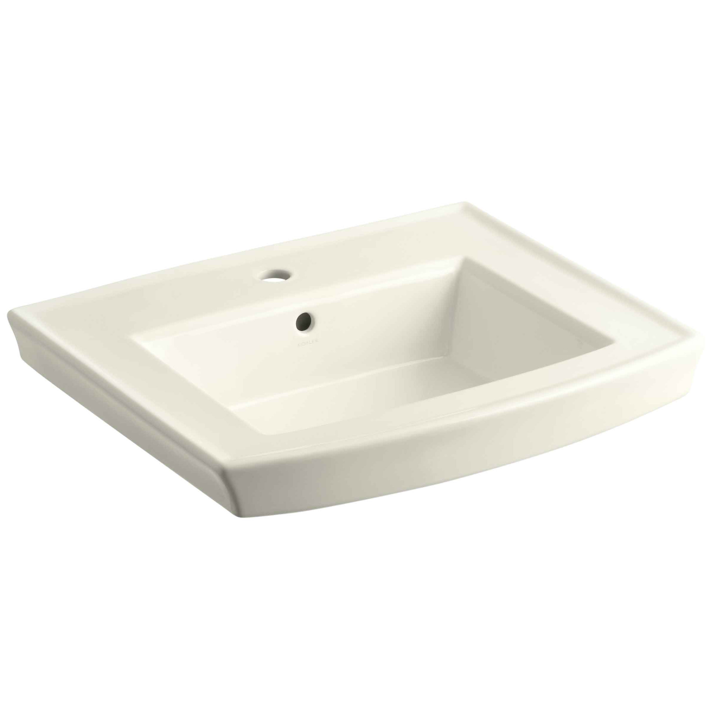 KOHLER K-2358-8-33 Archer Pedestal Bathroom Sink Basin with 8 Centers Mexican Sand