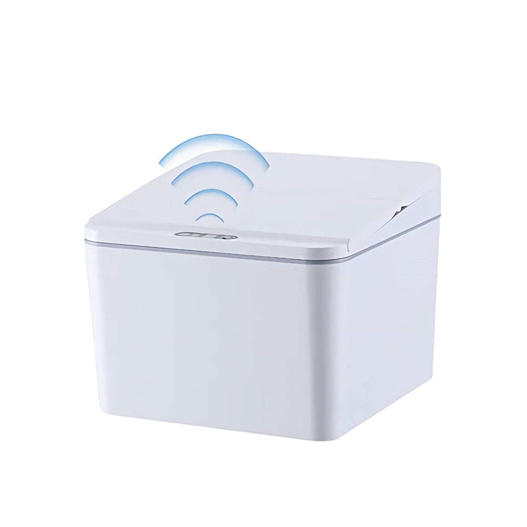 Mini Desktop Trash Can, Small Smart Trash, Countertop Trash Can, 4L/1  Gallon Tiny Garbage Bin, Storage Container With Lid Suitable For Bathroom,  ...
