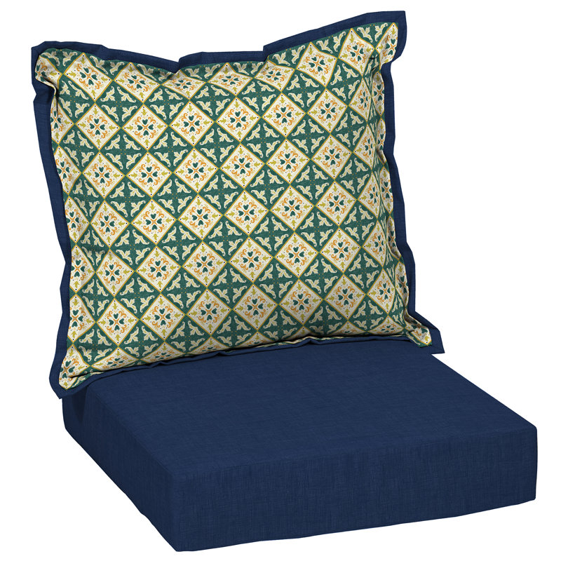 Charlton Home Ayles Moroccan Tile Outdoor Lounge Chair Cushion Reviews Wayfair