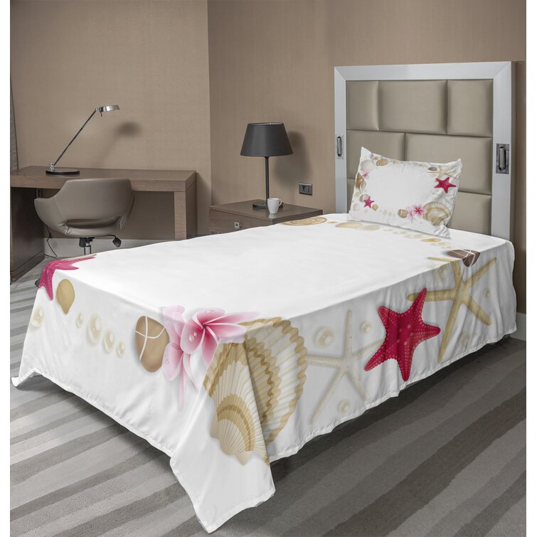 Ambesonne Exotic Pattern Flat Sheet Top Sheet Decorative Bedding 6 Sizes 