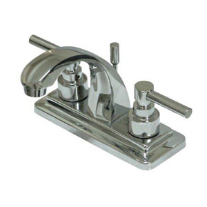 Elinvar Double Handle Centerset Bathroom Faucet with Brass Pop-Up Drain