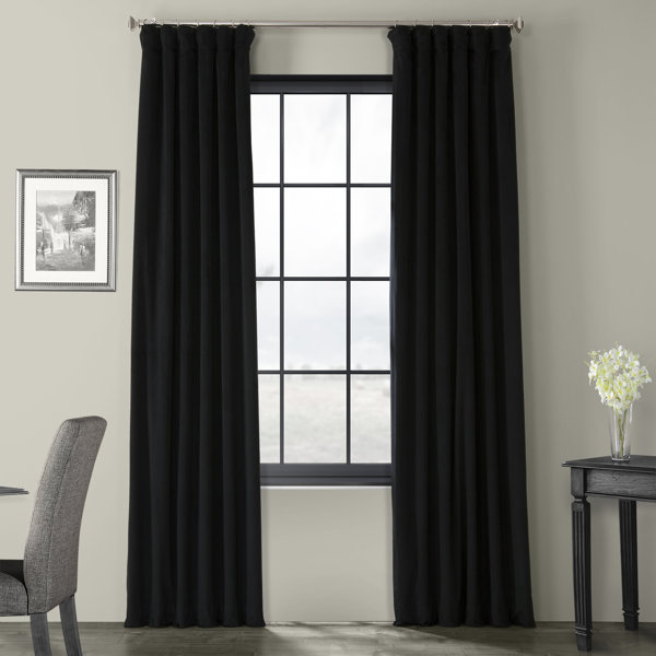 Black Textured Curtains Wayfair