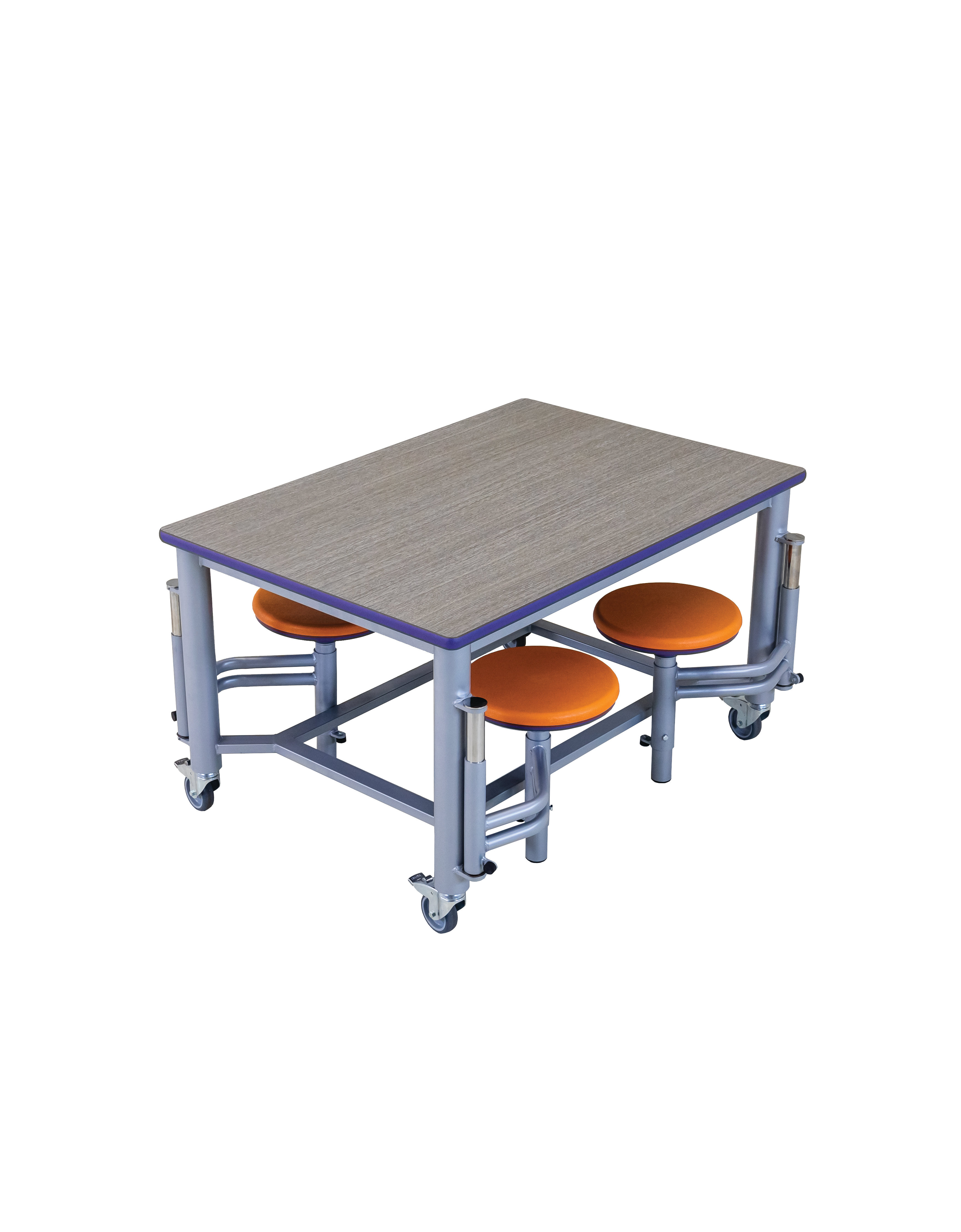 Amtab Manufacturing Corporation 66 X 36 Rectangular Stool Cafeteria Table Wayfair