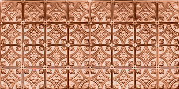 Victorian 2.04 ft. x 4.04 ft. Glue-Up Tin Ceiling Tile in Copper