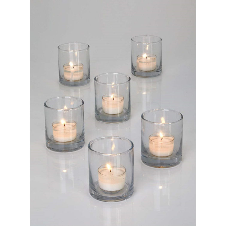 The Holiday Aisle® Set Of 6 Clear Glass Votive Candle Holders, Ideal For  Wedding Decorations, Parties, Events, Christmas Dinner Tablescape, 3" Tall  And 2.5" Diameter | Wayfair