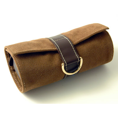 Faux Suede and Leather Jewelry Box Budd Leather