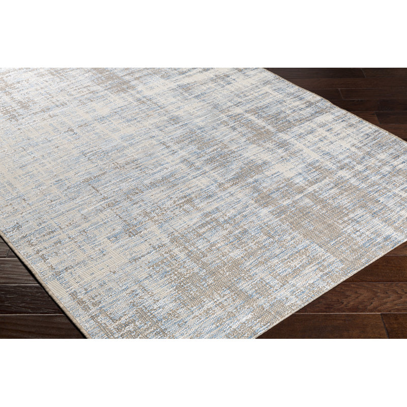 Laurel Foundry Modern Farmhouse Alston Abstract Dark Gray Aqua