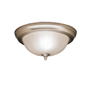 Brushed Nickel Incandescent Flush Mount Brushed Nickel Incandescent Flush Mount