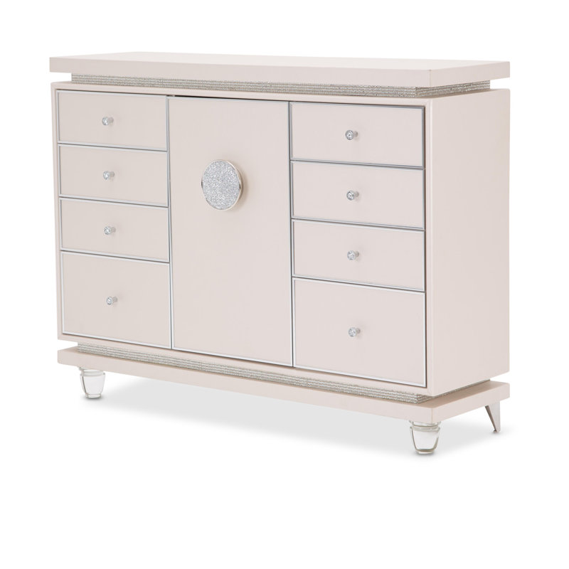 Michael Amini Glimmering Heights 8 Drawer Combo Dresser Wayfair