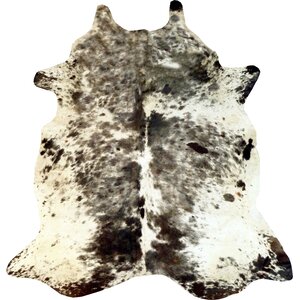 Exotic Brazilian Cowhide Black/White Area Rug