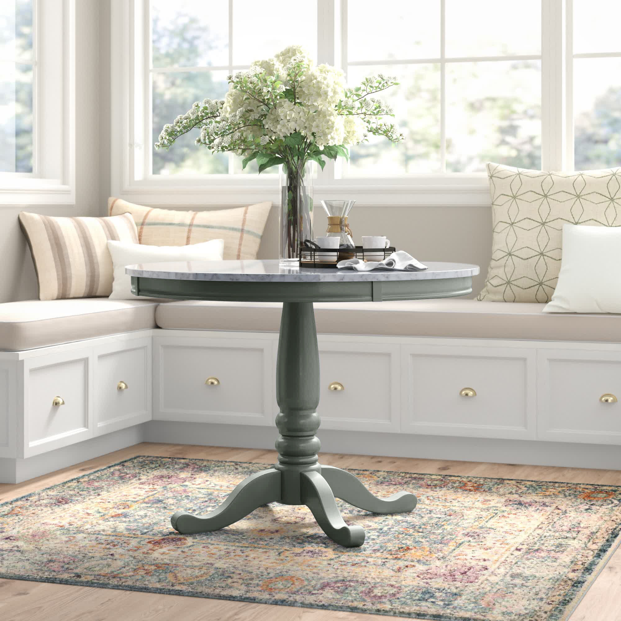 Three Posts™ Aliceville 42'' Pedestal Dining Table & Reviews | Wayfair