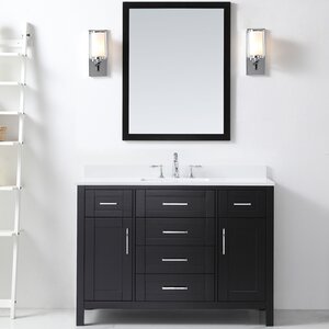 Tahoe 48 Single Bathroom Vanity Set with Mirror in Espresso
