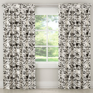 Animal Print Curtains D You Ll Love Wayfair Austin Cow Animal Print Rod Pocket Tab Top Single Curtain Panel