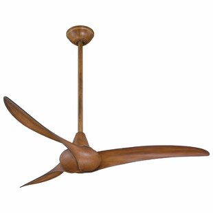 52 Wave 3 Blade Ceiling Fan With Remote