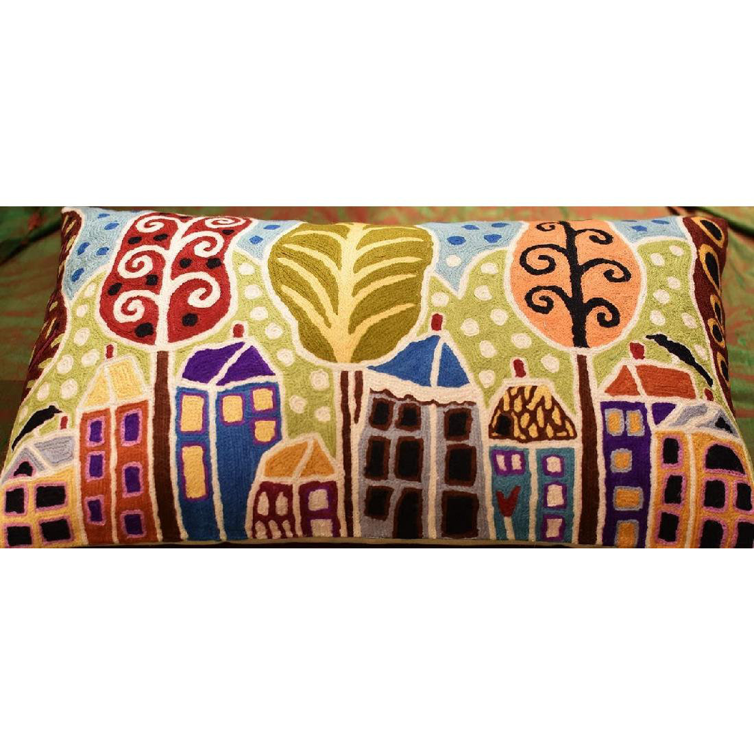 weilaicheng Embroidered Wool Pillow Cover Wayfair