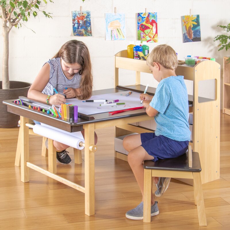 children's art table and chairs