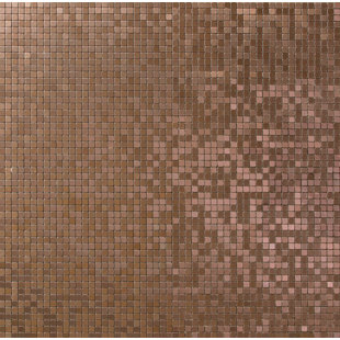 Metal Tile You Ll Love Wayfair Micro 0 38 X Metal Mosaic Tile In Alloy Brushed Copper