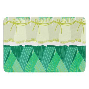 Leeks by Laura Nicholson Bath Mat