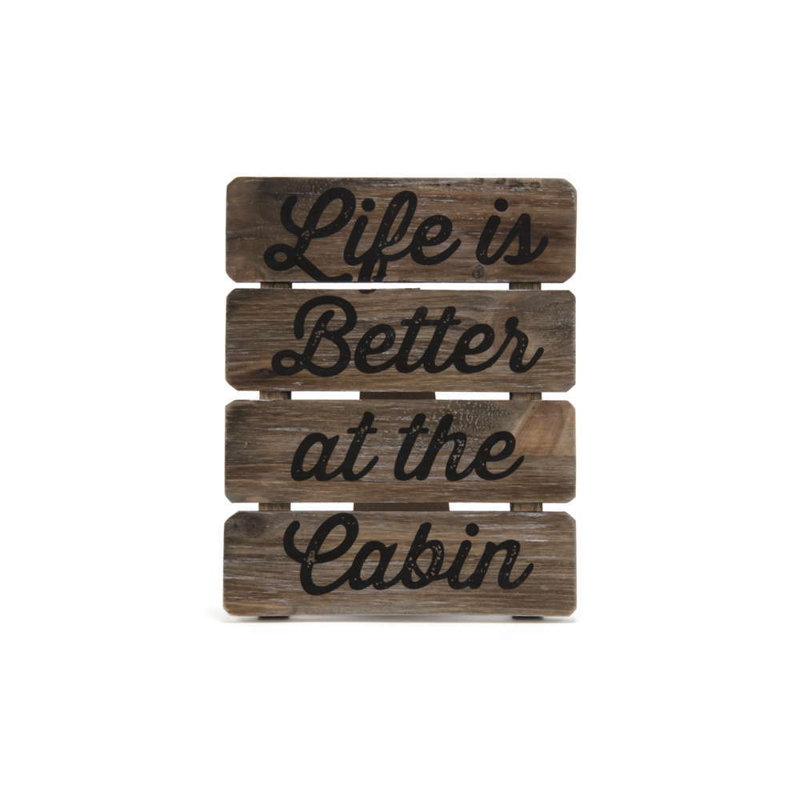 Millwood Pines Life Is Better At The Cabin Wood Wall Decor Wayfair
