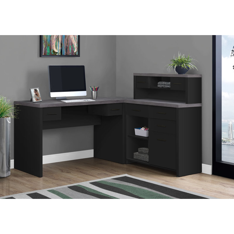 Red Barrel Studio Helen L Shape Executive Desk With Hutch