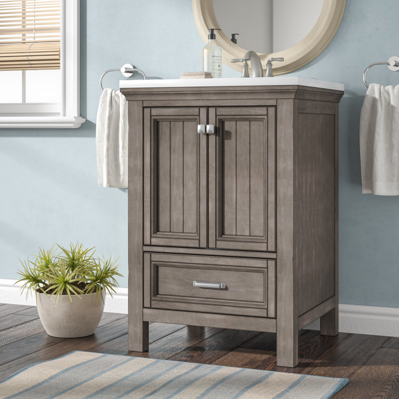 Beachcrest Home Melgar 24" Single Bathroom Vanity Base ...