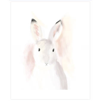 Harriet Bee Ladson Garden Rabbit Paper Print Wayfair