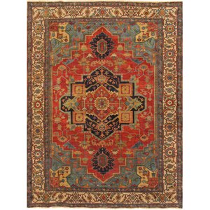 Hand-Knotted Lamb's Wool Area Rug