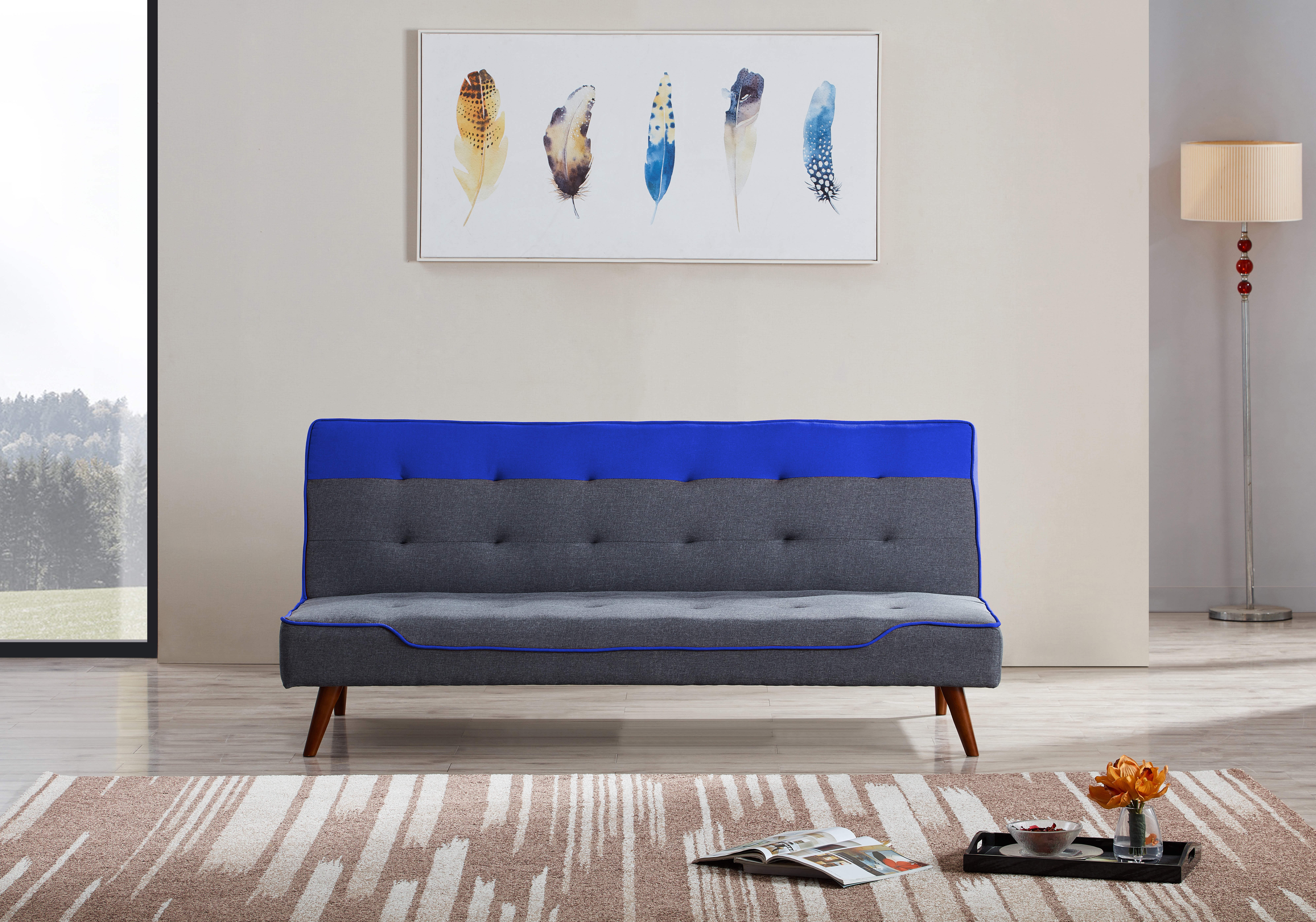 17 Stories Chicago 3 Seater Clic Clac Sofa Bed Wayfair Co Uk Chicago 3 Seater Clic Clac Sofa Bed
