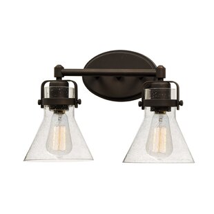 2 light vanity light bronze