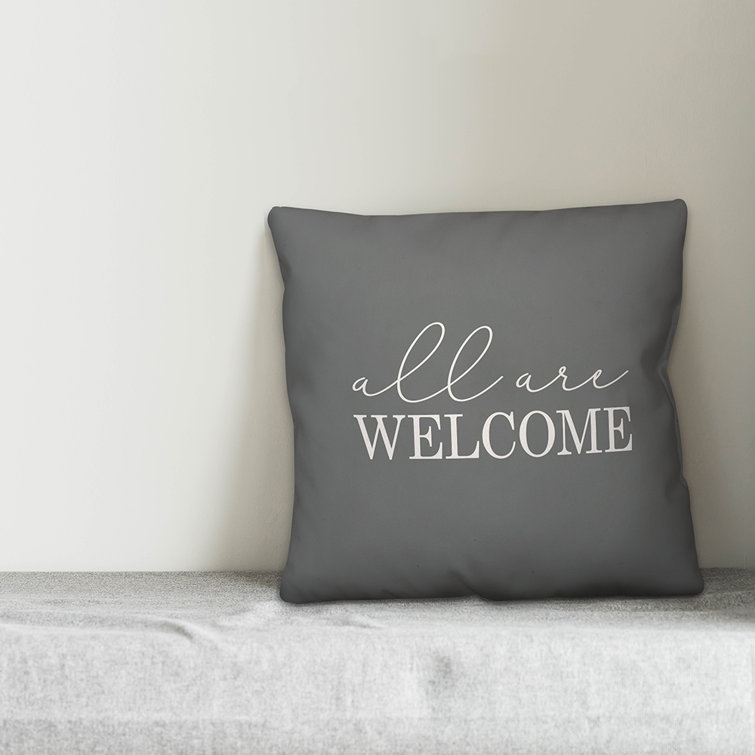 outdoor welcome pillow