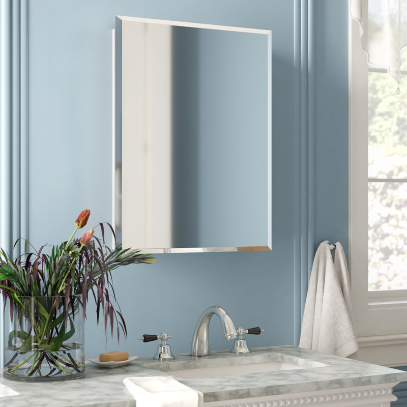 Ebern Designs Quintin Surface Mount Framed Medicine Cabinet With 3 Adjustable Shelves Reviews Wayfair