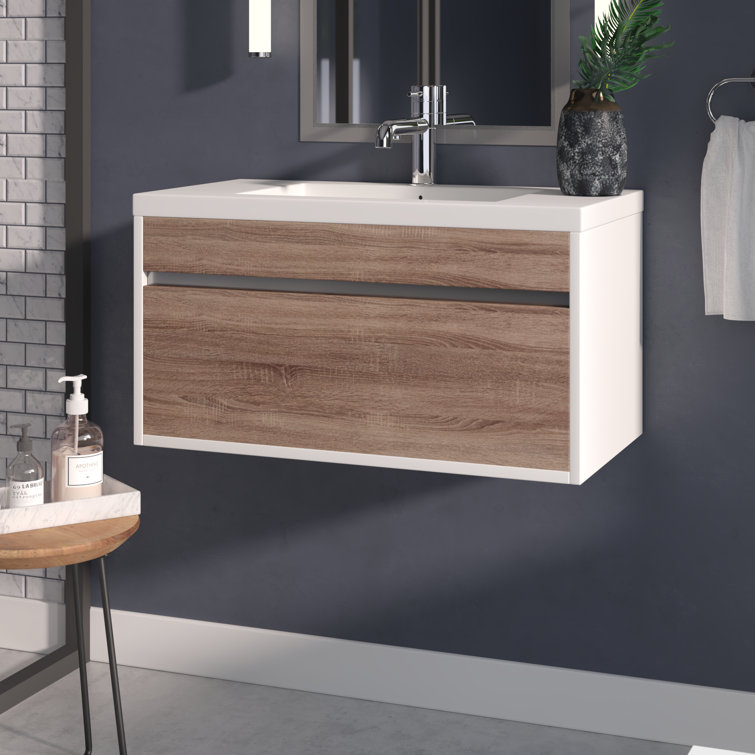 Orren Ellis Margret 36" WallMounted Single Bathroom Vanity Set