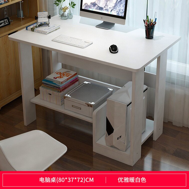 Computer Desk Table Workstation Home Office Student Dorm Laptop Study w/Shelf A 