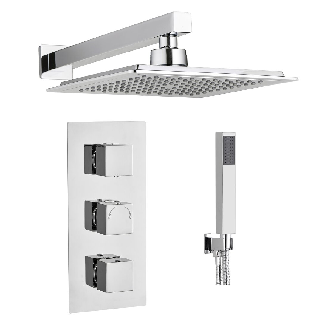 Clora Shower with Fixed Shower Head gray