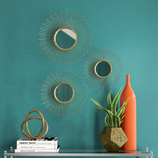 Mcphee 3 Piece Wall Mirror Set Mcphee 3 Piece Wall Mirror Set