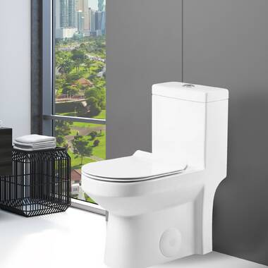Toilet Ceramic White Lt3 With Dual Flushing System Soft-close One Piece Modern for sale online 