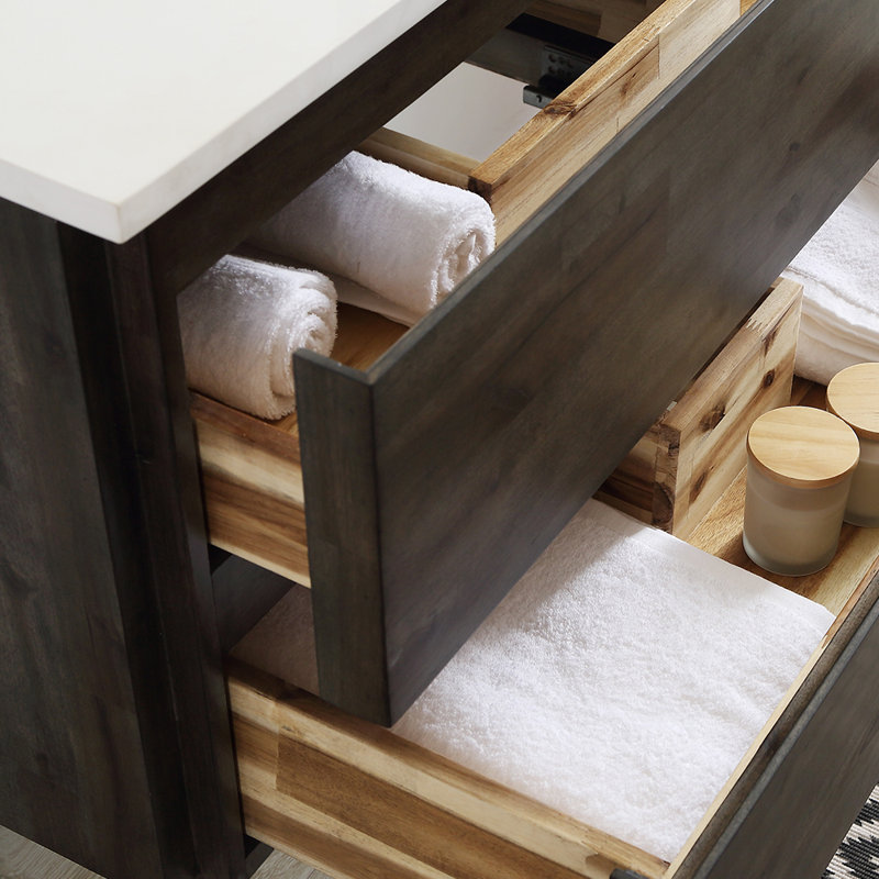 Fresca Formosa Floor Standing Open Bottom 82 Double Bathroom