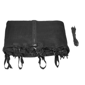 8'  Round Trampoline Enclosure Net Using 4 Poles or 2 Arches