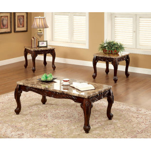 Record Traditional 3 Piece Coffee Table Set by Astoria Grand New