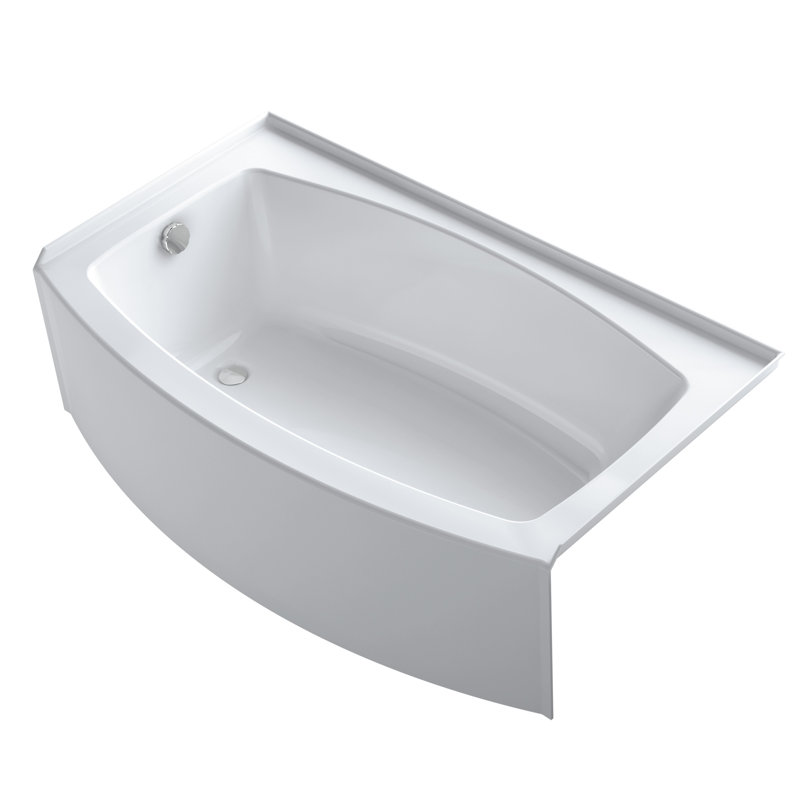 K 1118 La 0 47 96 Kohler Expanse Curved 60 X 30 Tile In Soaking Expanse Curved 60 X 30 Tile In Soaking Bathtub