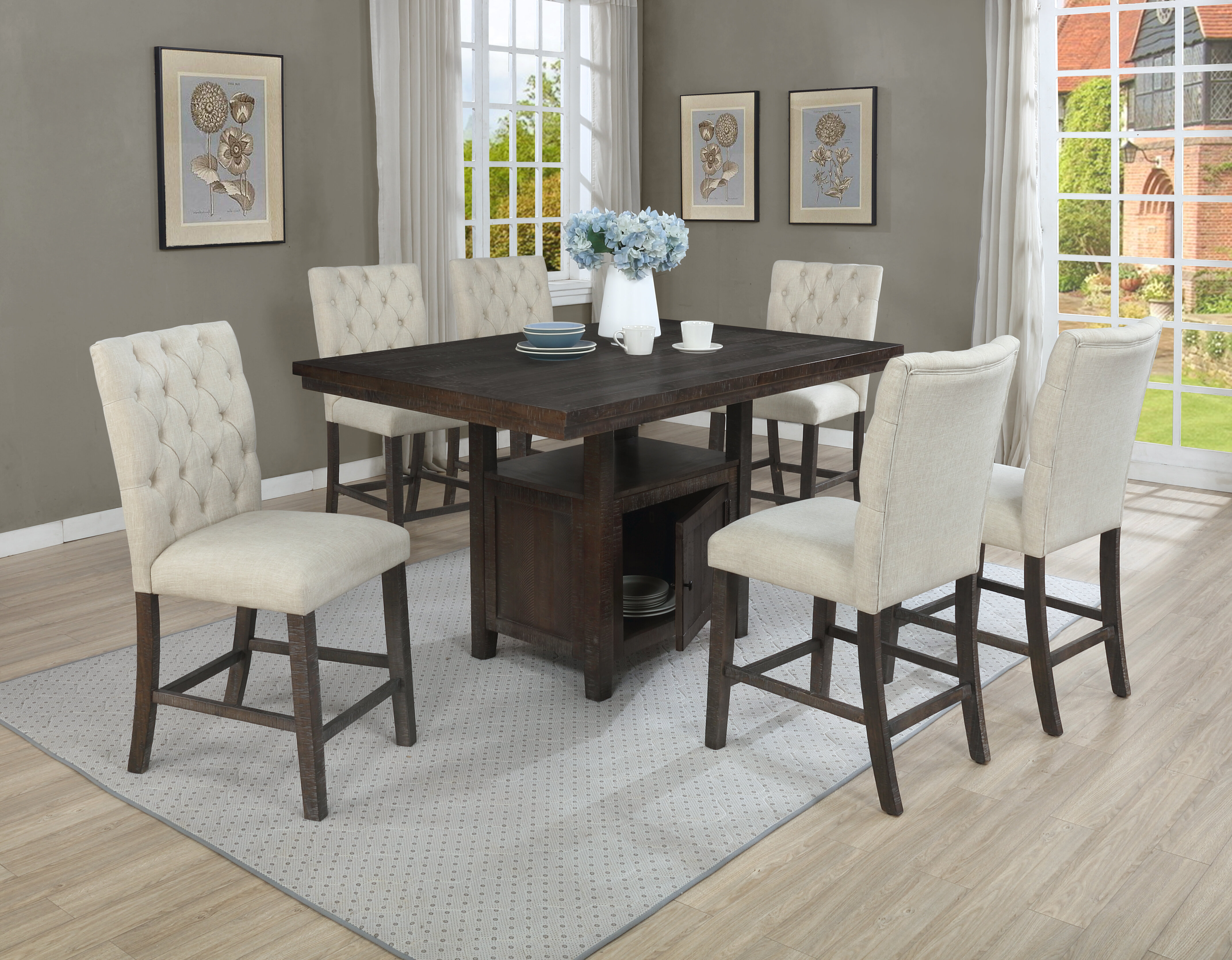 regent counter height dining set